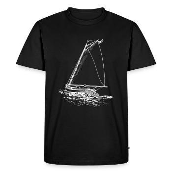 sailing ship - Men's Premium Organic T-Shirt - black - Front - Nico (187cm)
