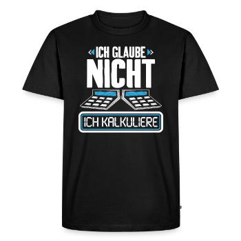 Steuerberater Steuerfachangestellte Buchhalter - Männer Premium Bio T-Shirt - Schwarz - Vorne - Nico (187cm)