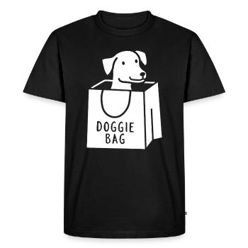 Doggie Bag - Men's Premium Organic T-Shirt - black - Front - Nico (187cm)