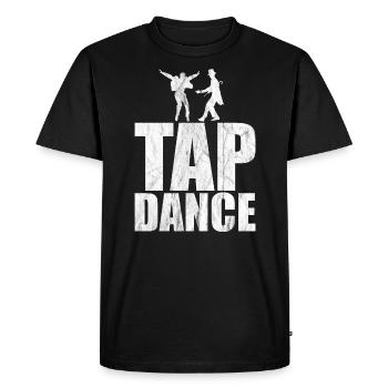Danseur de claquettes Step Dance Danseur de théâtre - T-shirt Premium bio Homme - noir - Devant - Nico (187cm)