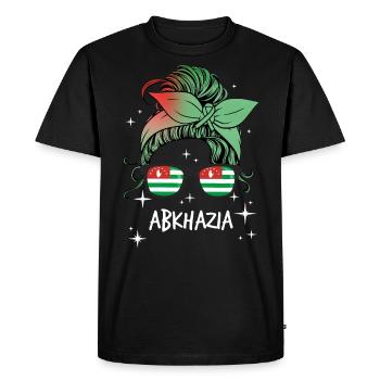 Abkhazia - Men's Premium Organic T-Shirt - black - Front - Nico (187cm)