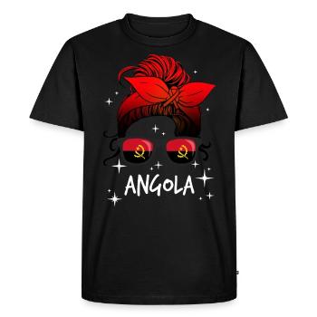 Angola - T-shirt Premium bio Homme - noir - Devant - Nico (187cm)