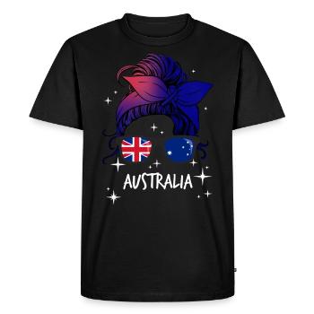 Australie - T-shirt Premium bio Homme - noir - Devant - Nico (187cm)