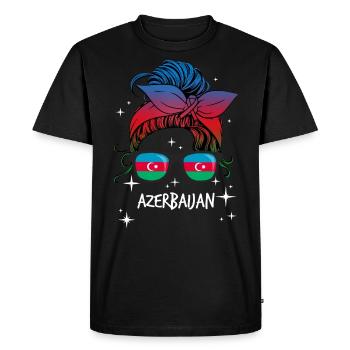 Azerbaijan - Men's Premium Organic T-Shirt - black - Front - Nico (187cm)