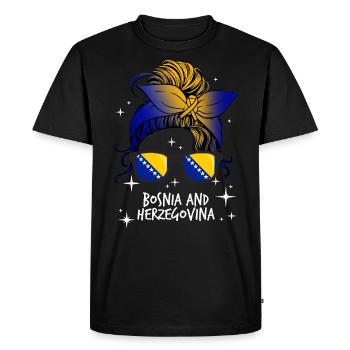 Bosnie et Herzégovine - T-shirt Premium bio Homme - noir - Devant - Nico (187cm)
