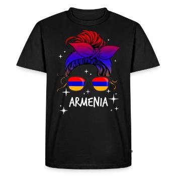 Arménie - T-shirt Premium bio Homme - noir - Devant - Nico (187cm)