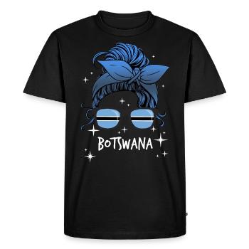 Botswana - T-shirt Premium bio Homme - noir - Devant - Nico (187cm)