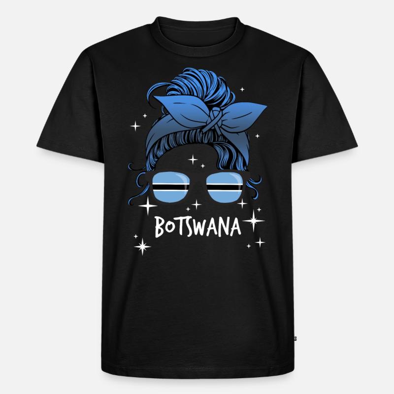 Botswana - Männer Premium Bio T-Shirt - Schwarz