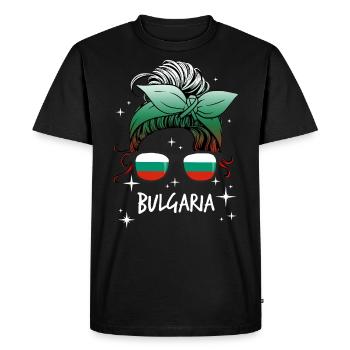 Bulgaria - Men's Premium Organic T-Shirt - black - Front - Nico (187cm)
