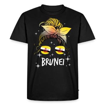 Brunei - T-shirt Premium bio Homme - noir - Devant - Nico (187cm)