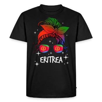 Erythrée - T-shirt Premium bio Homme - noir - Devant - Nico (187cm)
