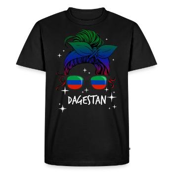 Daghestan - T-shirt Premium bio Homme - noir - Devant - Nico (187cm)