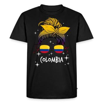 Colombie - T-shirt Premium bio Homme - noir - Devant - Nico (187cm)