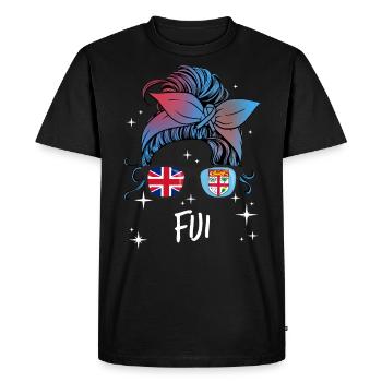 Fiji - Men's Premium Organic T-Shirt - black - Front - Nico (187cm)