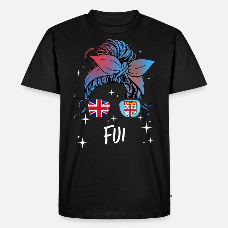 Fidschi - Männer Premium Bio T-Shirt - Schwarz