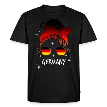 Germany - Men's Premium Organic T-Shirt - black - Front - Nico (187cm)