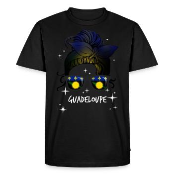 Guadeloupe - T-shirt Premium bio Homme - noir - Devant - Nico (187cm)