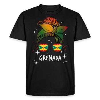 Grenade - T-shirt Premium bio Homme - noir - Devant - Nico (187cm)