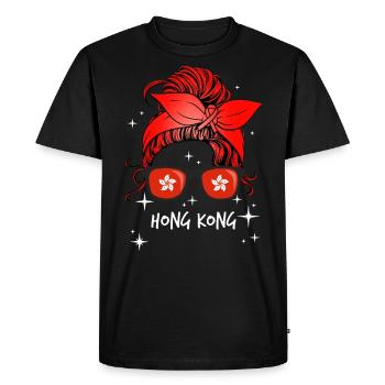 Hong Kong - T-shirt Premium bio Homme - noir - Devant - Nico (187cm)