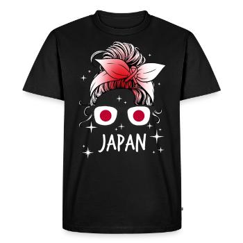 Japan - Men's Premium Organic T-Shirt - black - Front - Nico (187cm)