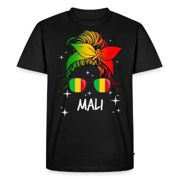 Mali - T-shirt Premium bio Homme - noir - Devant - Nico (187cm)