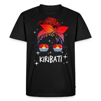 Kiribati - Men's Premium Organic T-Shirt - black - Front - Nico (187cm)