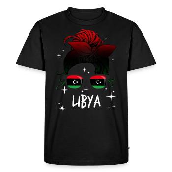 Libya - Men's Premium Organic T-Shirt - black - Front - Nico (187cm)