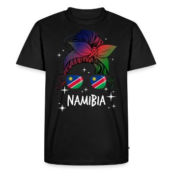 Namibie - T-shirt Premium bio Homme - noir - Devant - Nico (187cm)
