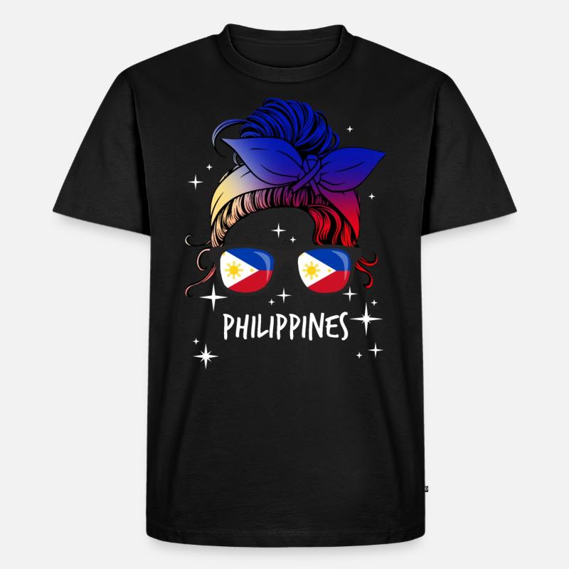 Philippinen - Männer Premium Bio T-Shirt - Schwarz