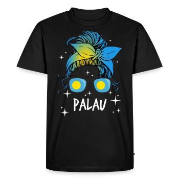 Palau - T-shirt Premium bio Homme - noir - Devant - Nico (187cm)