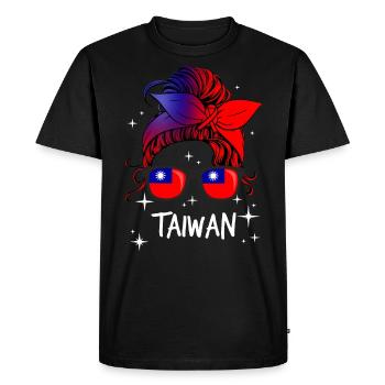 Taïwan - T-shirt Premium bio Homme - noir - Devant - Nico (187cm)