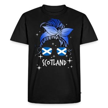 Ecosse - T-shirt Premium bio Homme - noir - Devant - Nico (187cm)