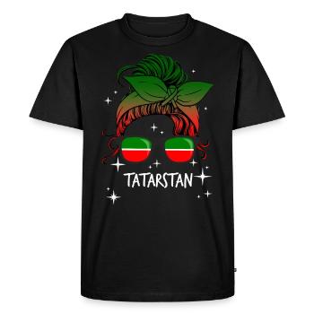 Tatarstan - T-shirt Premium bio Homme - noir - Devant - Nico (187cm)