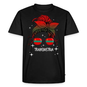 Transnistrie - T-shirt Premium bio Homme - noir - Devant - Nico (187cm)