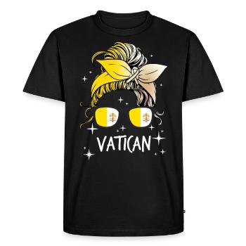 Vatican - T-shirt Premium bio Homme - noir - Devant - Nico (187cm)