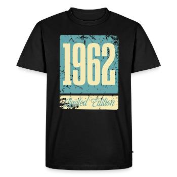 1962 Anniversaire de naissance Année de naissance - T-shirt Premium bio Homme - noir - Devant - Nico (187cm)
