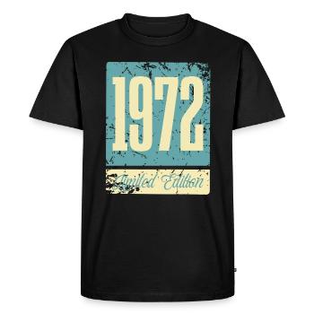 1972 Anniversaire de naissance Année de naissance - T-shirt Premium bio Homme - noir - Devant - Nico (187cm)