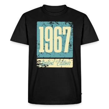 1967 Anniversaire de naissance Année de naissance - T-shirt Premium bio Homme - noir - Devant - Nico (187cm)