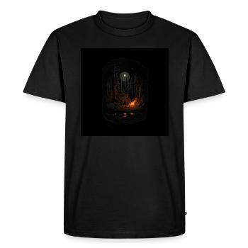 Perfect Evening - Men's Premium Organic T-Shirt - black - Front - Nico (187cm)