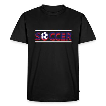 Soccer Soccer - T-shirt Premium bio Homme - noir - Devant - Nico (187cm)