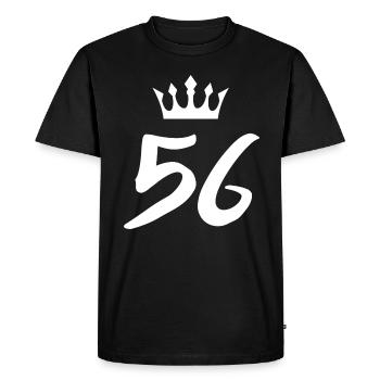 56 Number crown - Men's Premium Organic T-Shirt - black - Front - Nico (187cm)