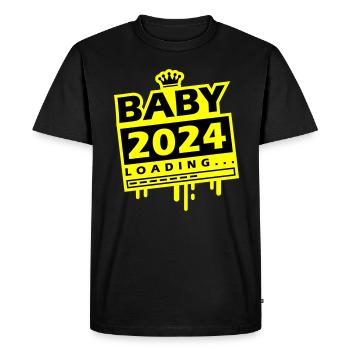 Baby 2024 Loading - Men's Premium Organic T-Shirt - black - Front - Nico (187cm)