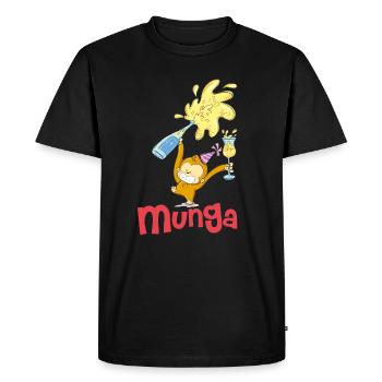 Munga Festa - Men's Premium Organic T-Shirt - black - Front - Nico (187cm)
