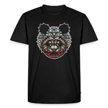 Couleur panda - T-shirt Premium bio Homme - noir - Devant - Nico (187cm)