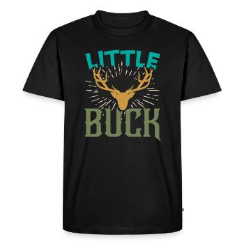 Little Buck Father Son Matching Hunting Gift - T-shirt Premium bio Homme - noir - Devant - Nico (187cm)
