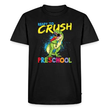 Ready To Crush Preschool Kindergarten Pre-K T-Rex - T-shirt Premium bio Homme - noir - Devant - Nico (187cm)