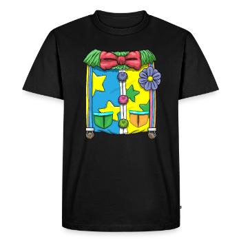 Karnvela Carnaval Carnaval Clown Costume - T-shirt Premium bio Homme - noir - Devant - Nico (187cm)