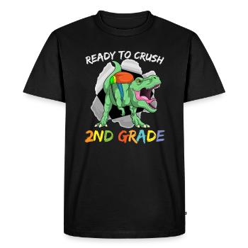 Ready To Crush 2nd Grade Elementary School - T-shirt Premium bio Homme - noir - Devant - Nico (187cm)