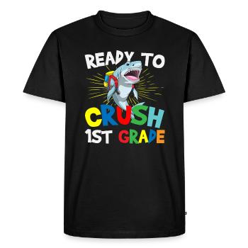 Ready To Crush 1st Grade Elementary School - T-shirt Premium bio Homme - noir - Devant - Nico (187cm)