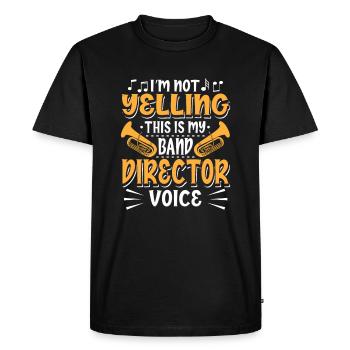 Directeur de la fanfare - T-shirt Premium bio Homme - noir - Devant - Nico (187cm)